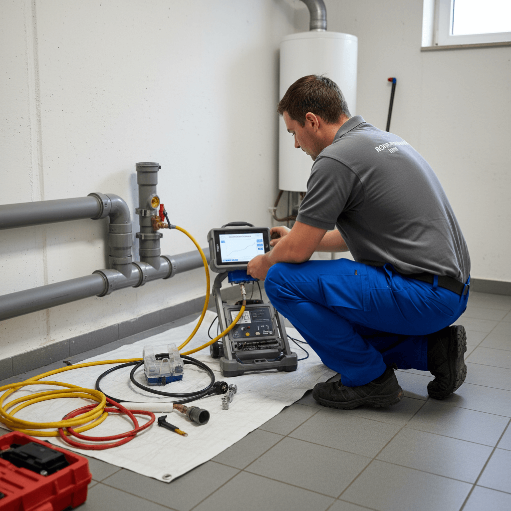 Dichtheitsprüfung Ausrüstung und Protokollierung